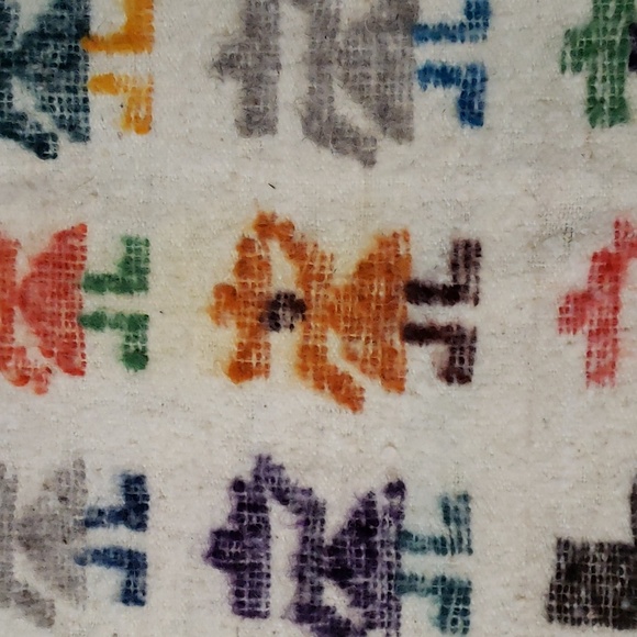 ❤ VINTAGE | Peruvian Wool Blanket Large Heavy Slubby Fringe - Picture 8 of 15